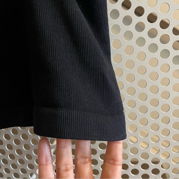 Free People Intimately Cropped Tank/Bra Top Size Medium/Large in Black. Ruching - Picture 6 of 7